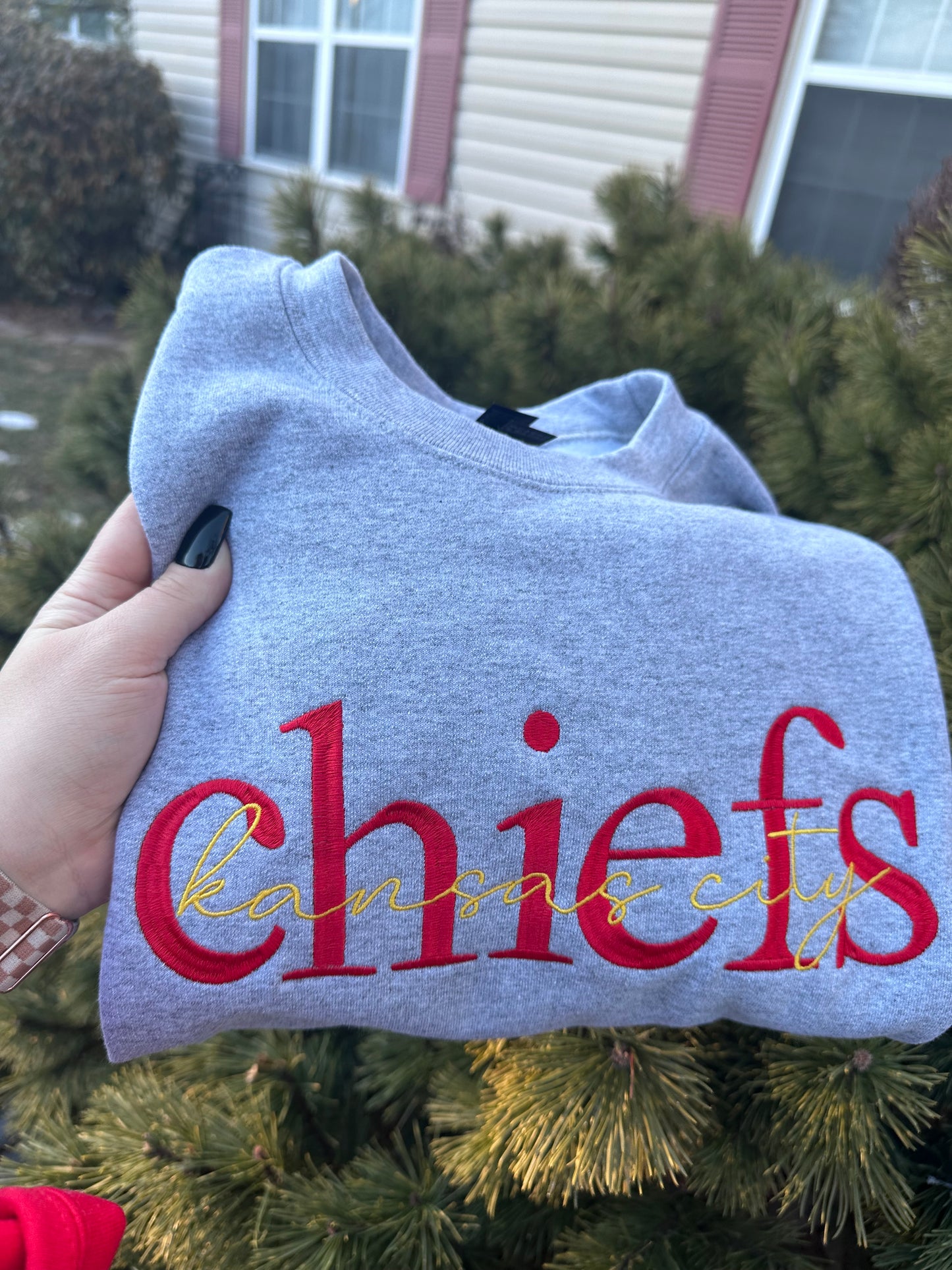 Kansas City Duo-tone Embroidered Sweatshirt