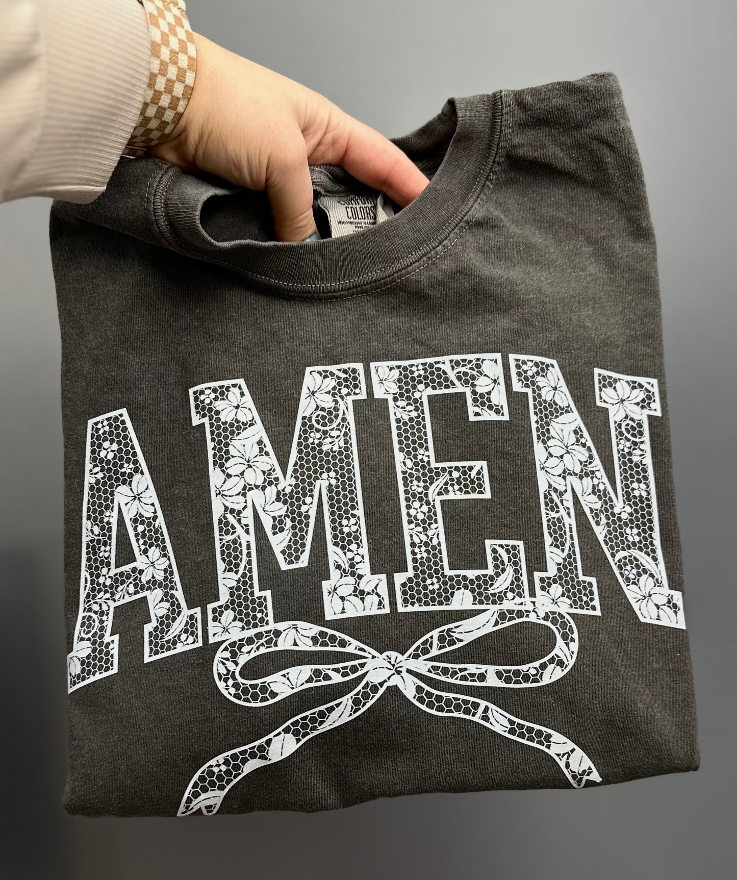 Amen Lace DTF Tee