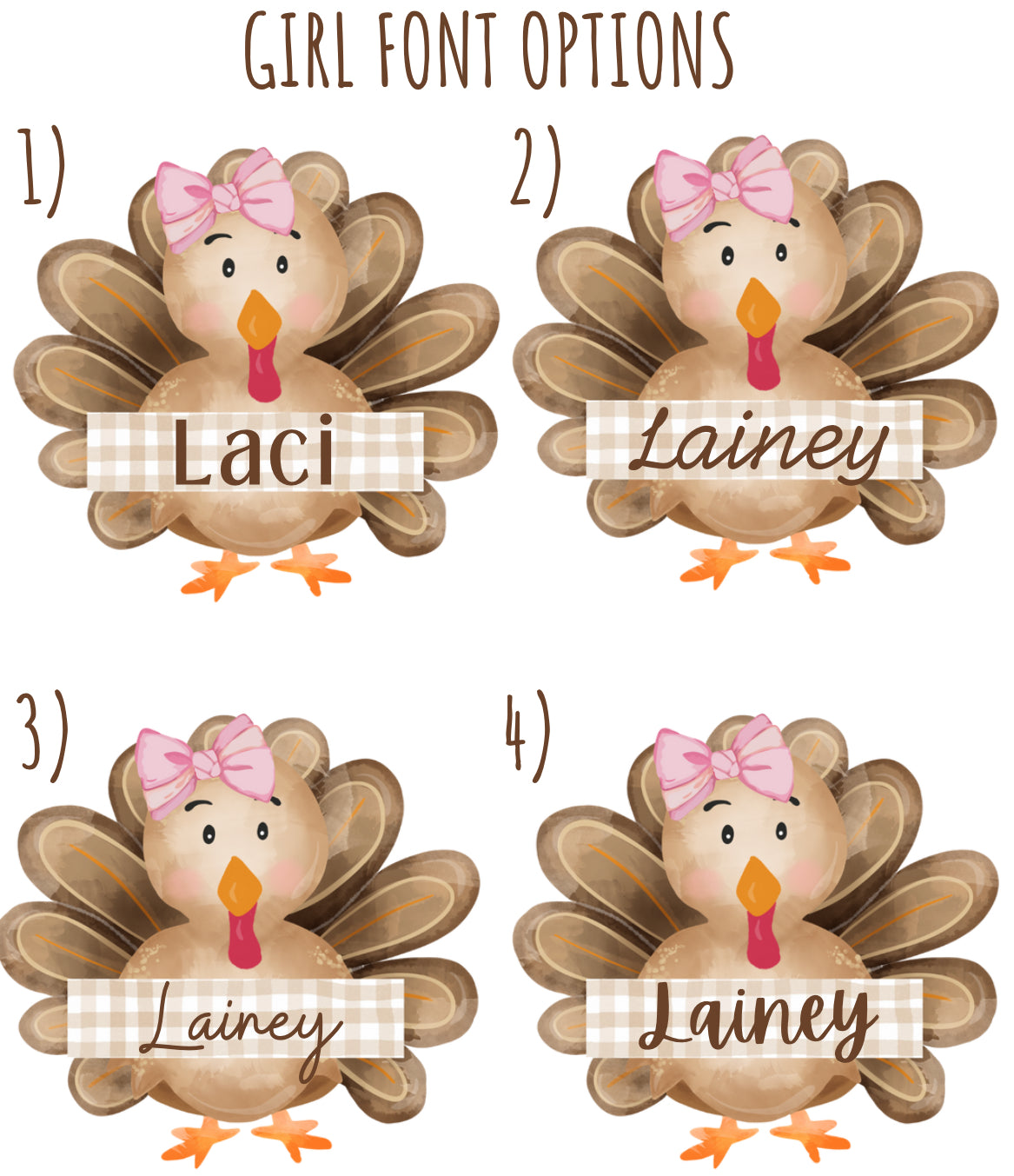 Personalized Thanksgiving Bubbles/Longsleeves