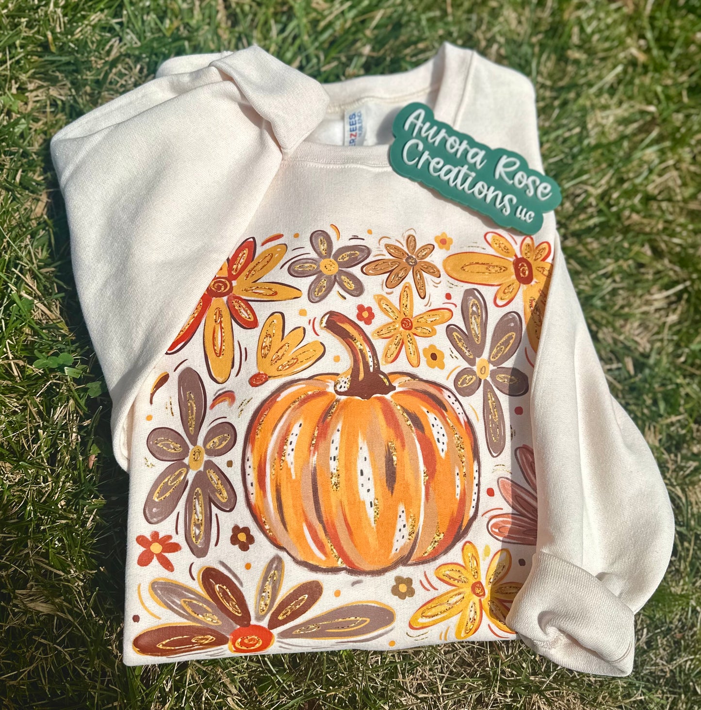 Watercolor Pumpkin DTF Apparel