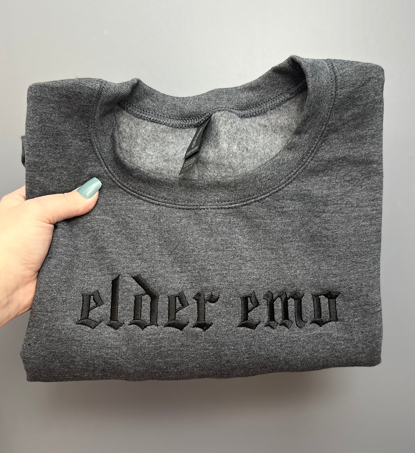 Elder Emo Embroidered Sweatshirt
