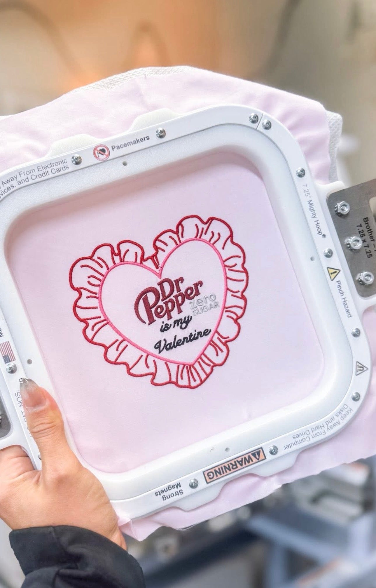 Drinks Are my Valentine Embroidered Sweatshirt