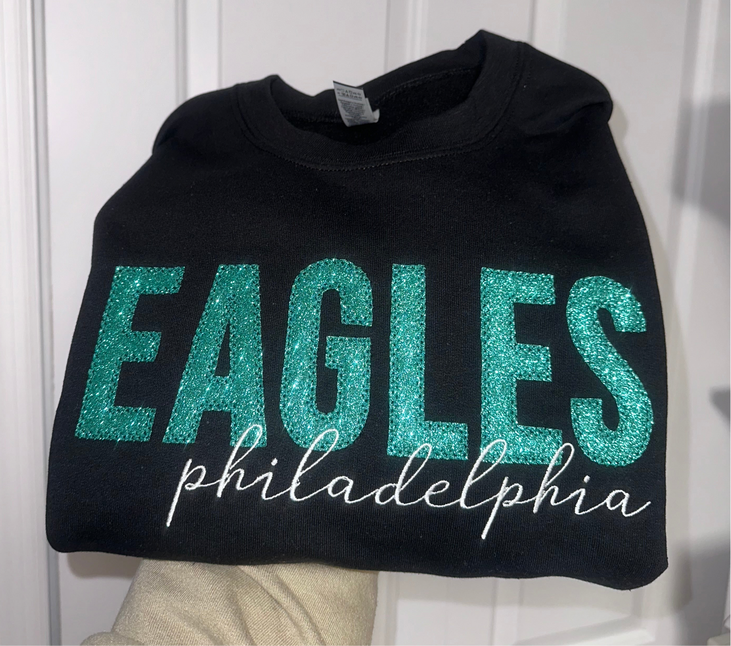 Glitter Eagles Embroidered Sweatshirt