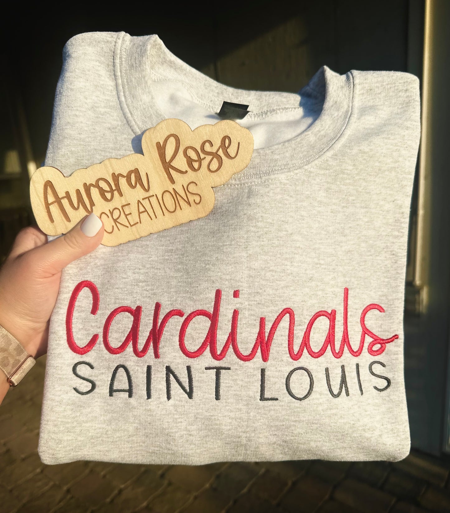 Saint Louis Cards Embroidered Sweatshirt