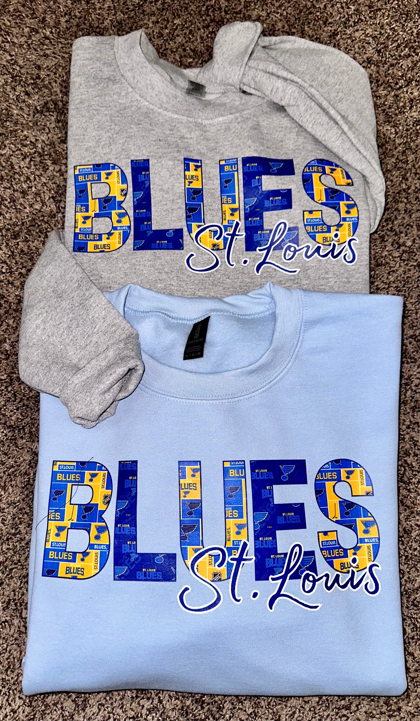 Blues Print DTF Apparel