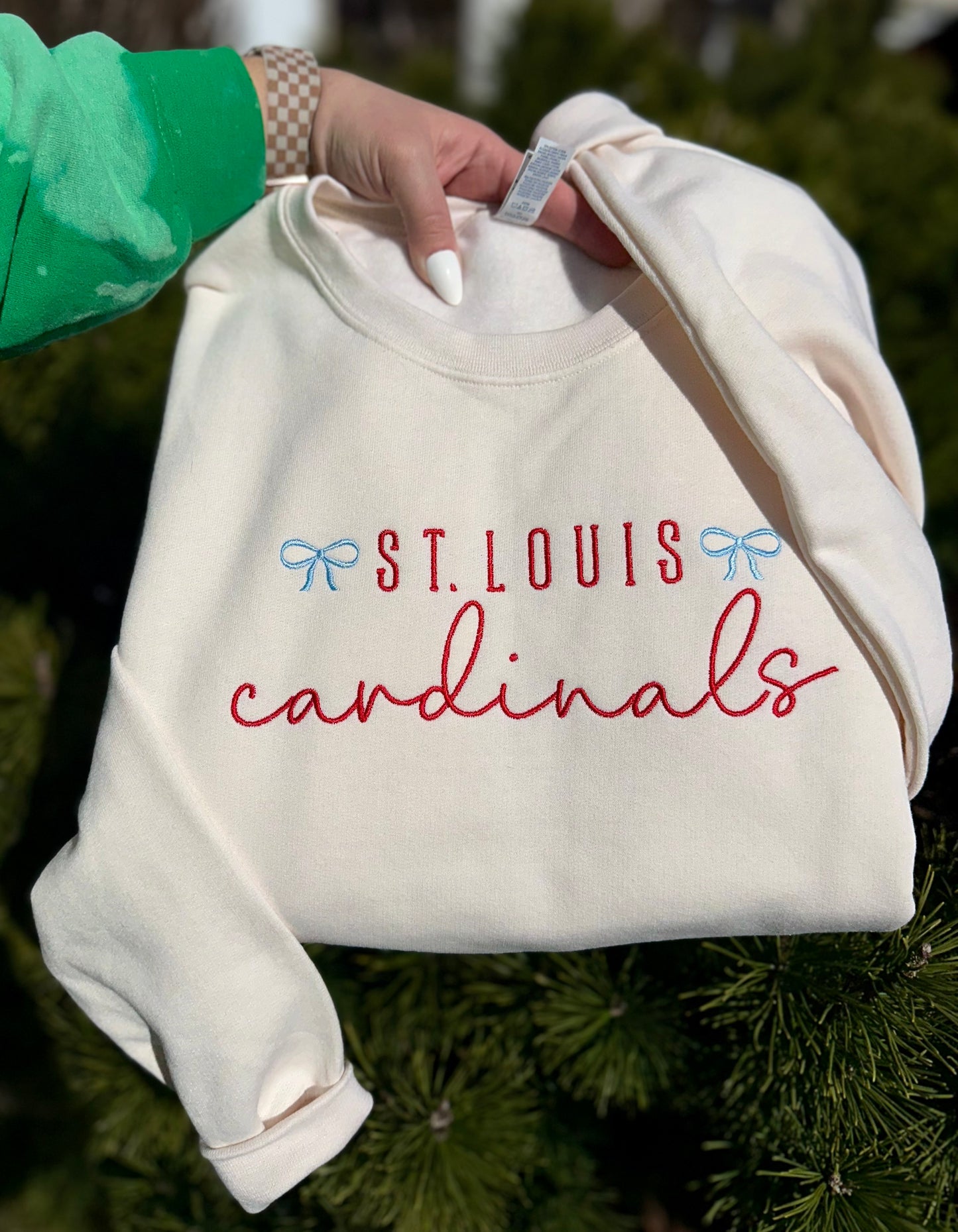 Coquette Cardinals Embroidered Apparel