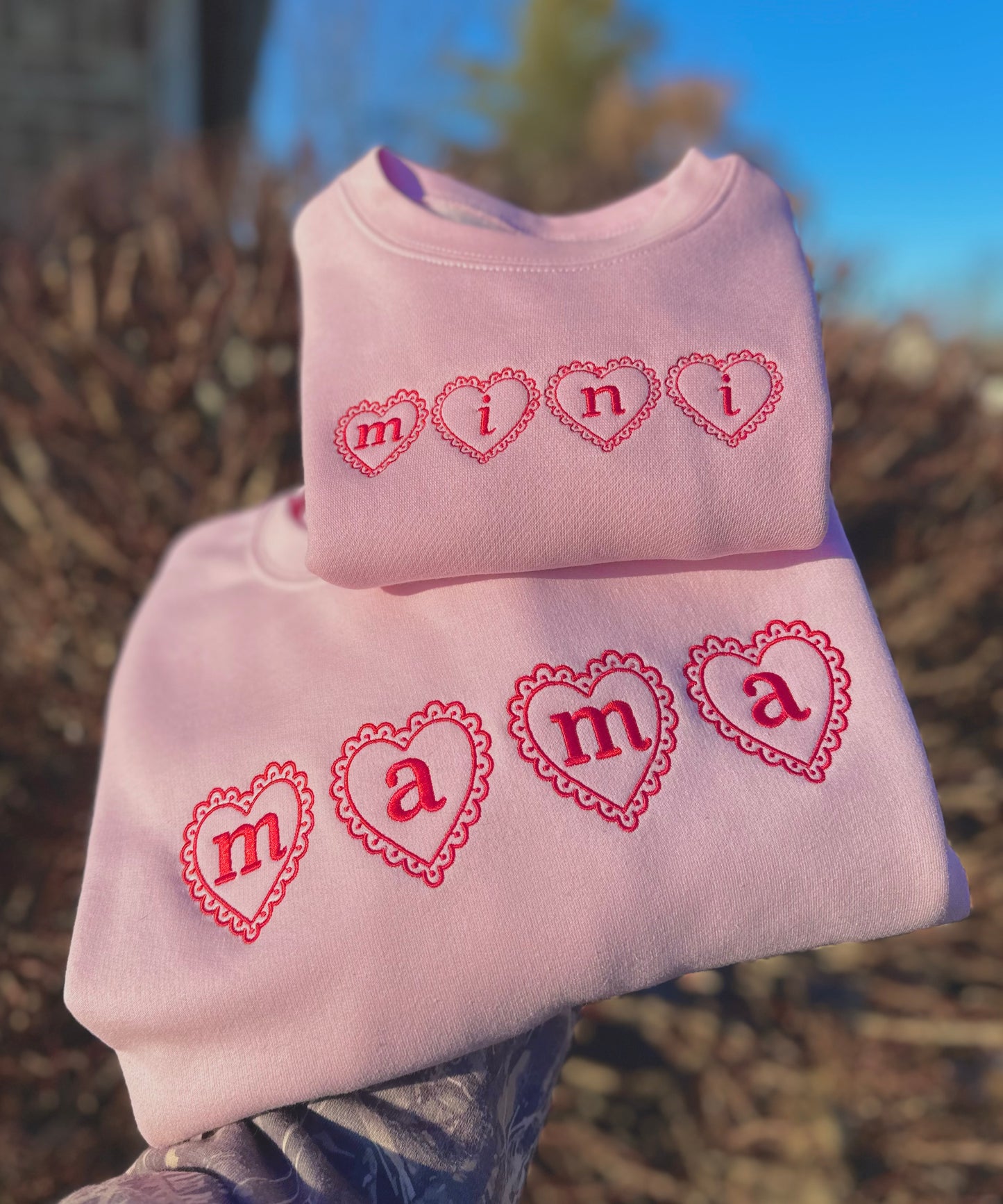 Heart Mama Embroidered Sweatshirt