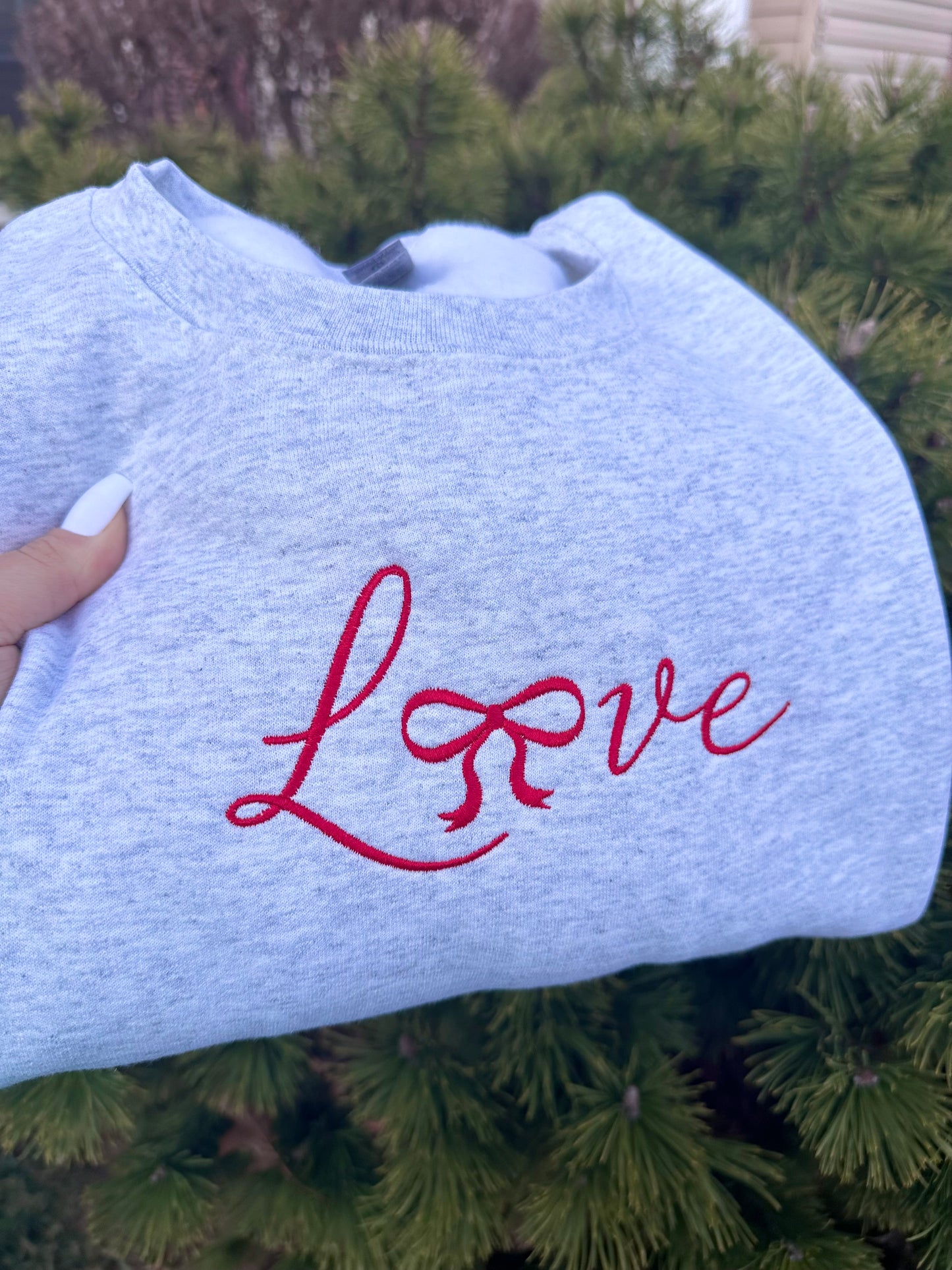 Love Coquette Embroidered Sweatshirt