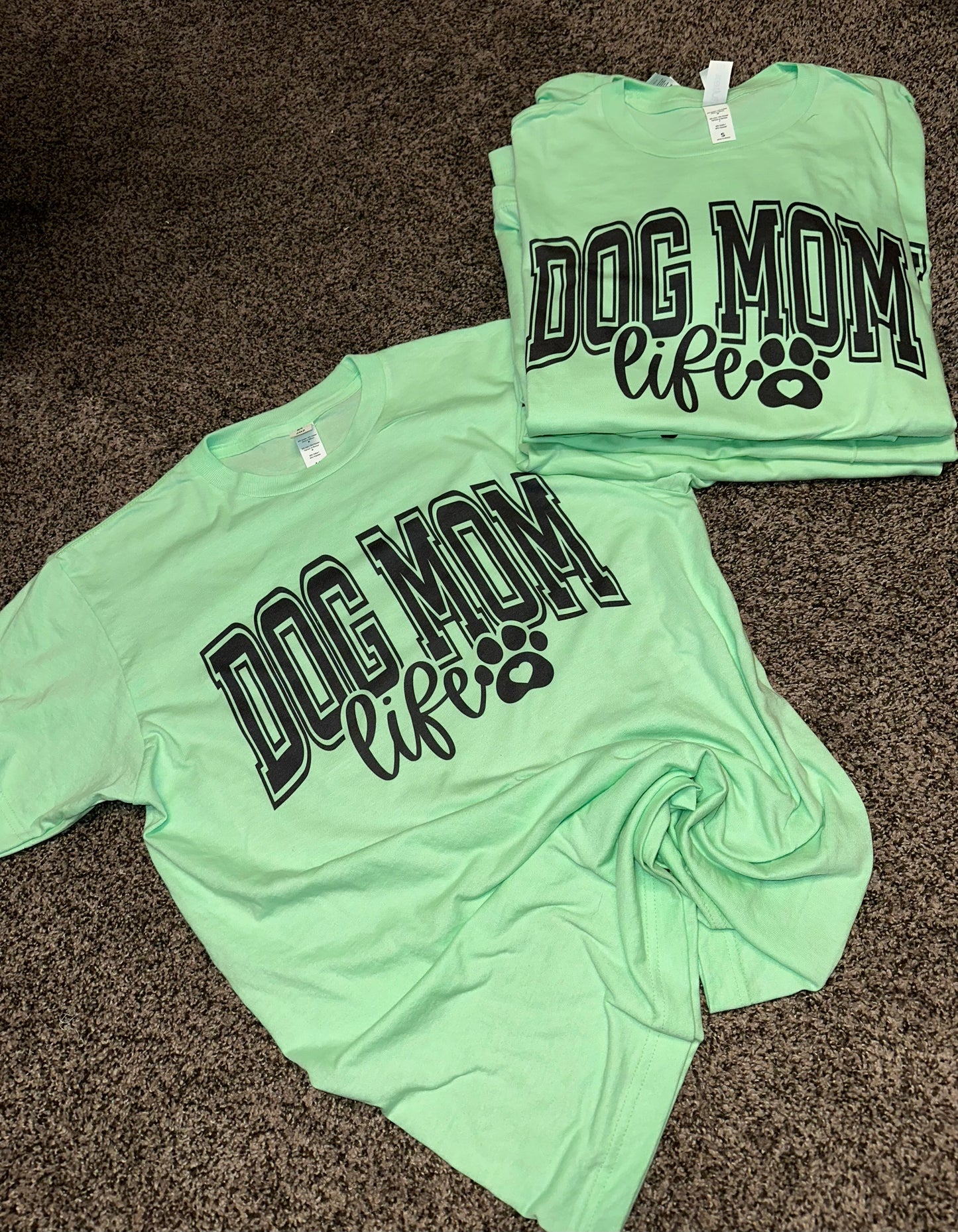 Neon Dog Mom Life Tee