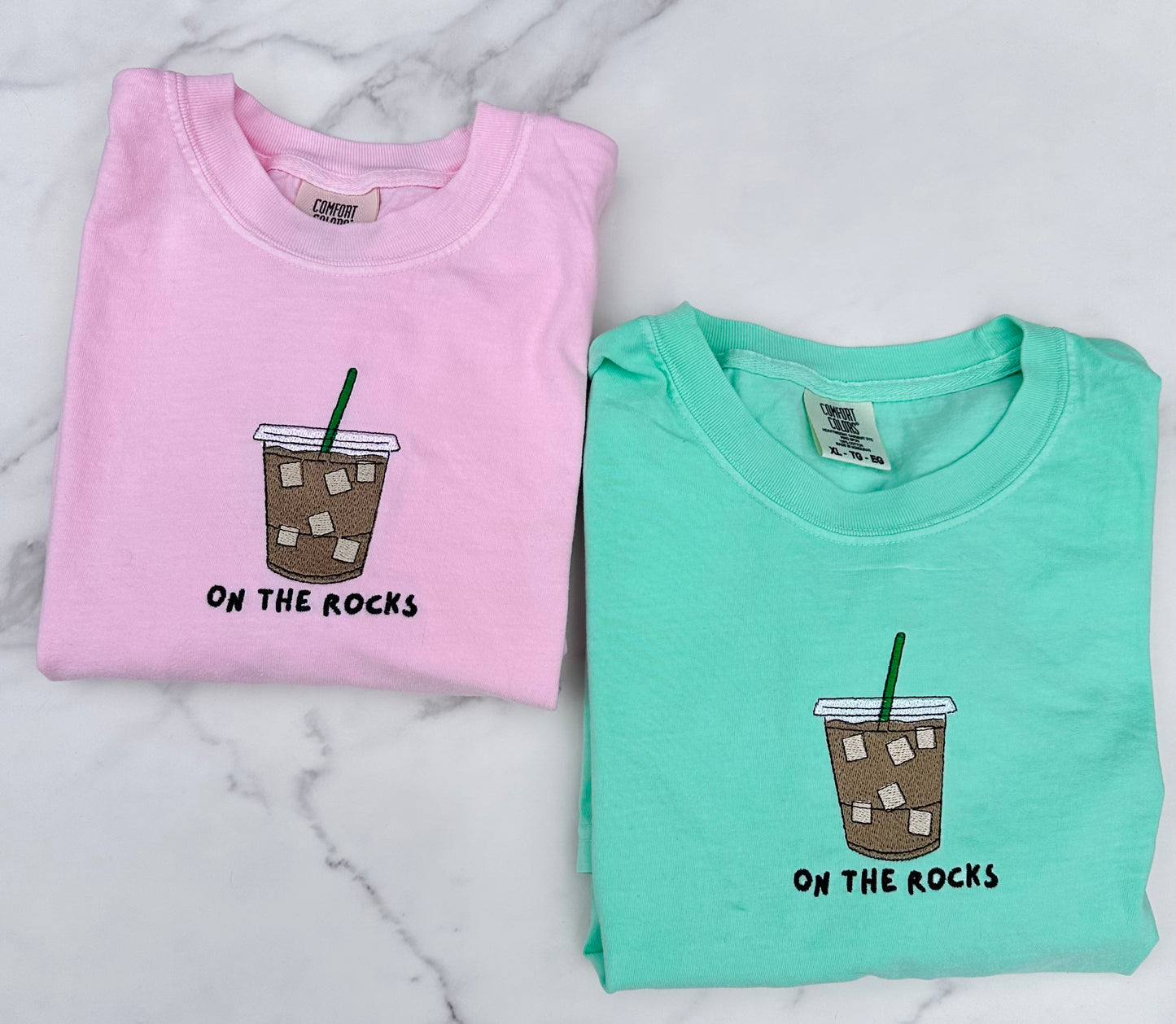 On The Rocks Embroidered Apparel (READ DESCRIPTION)