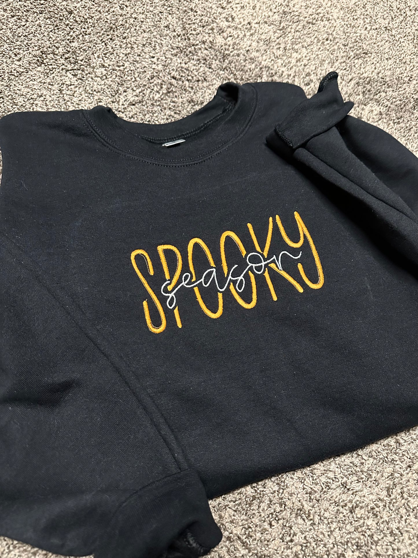 Spooky Season Embroidered Sweatshirt