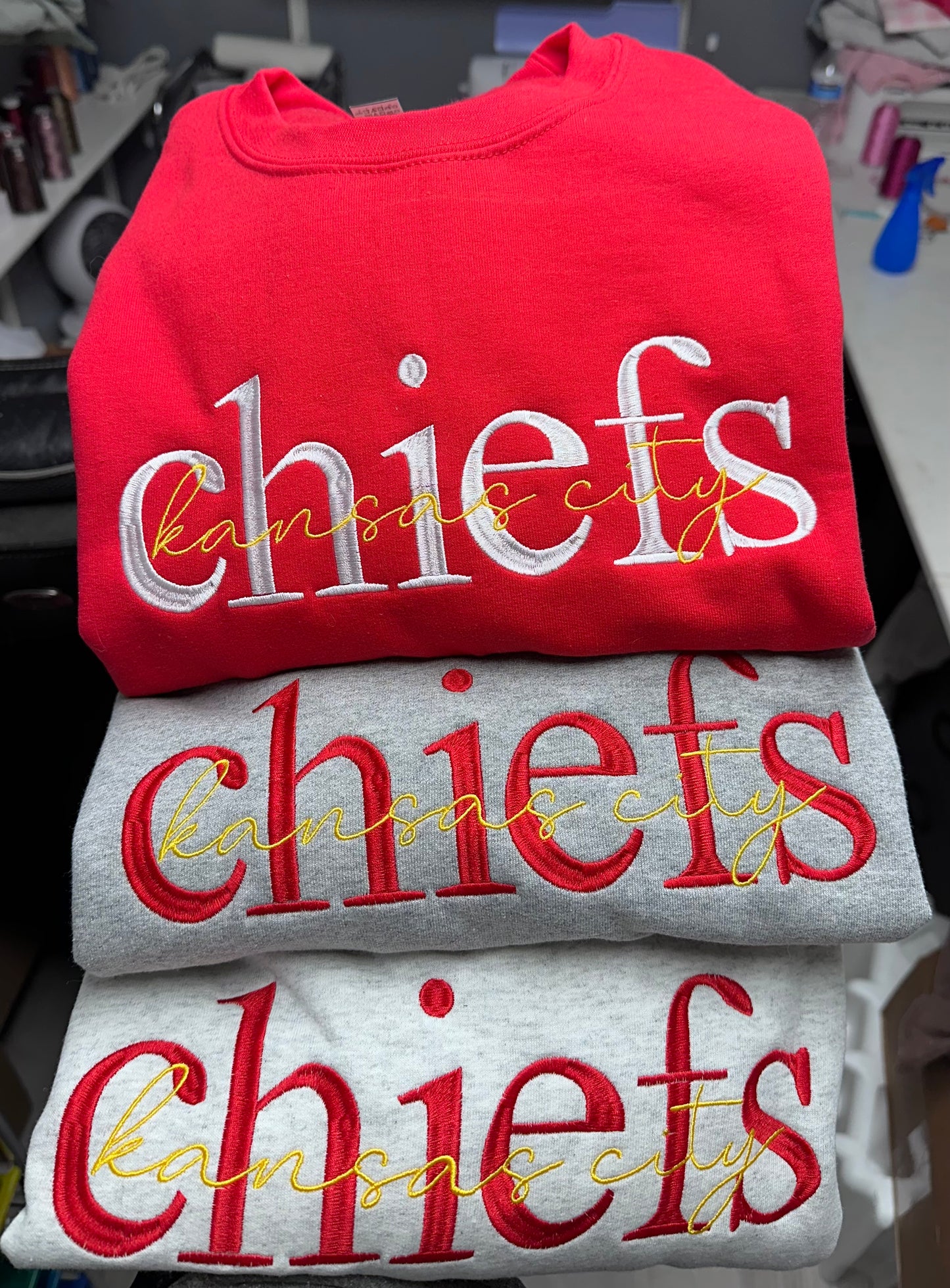 Kansas City Duo-tone Embroidered Sweatshirt