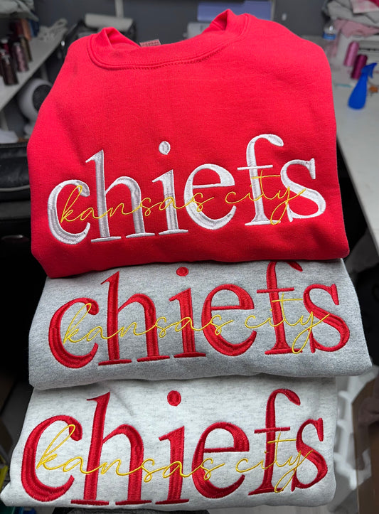 Kansas City Duo-tone Embroidered Sweatshirt