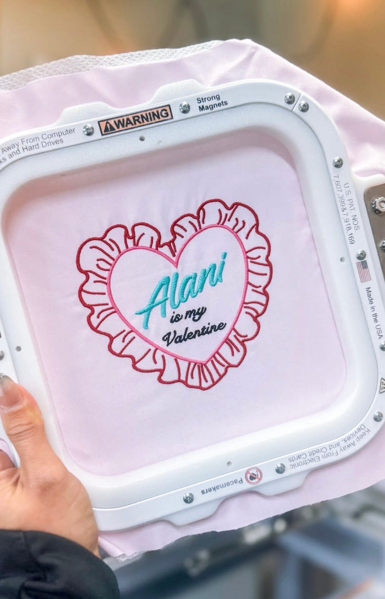 Drinks Are my Valentine Embroidered Sweatshirt