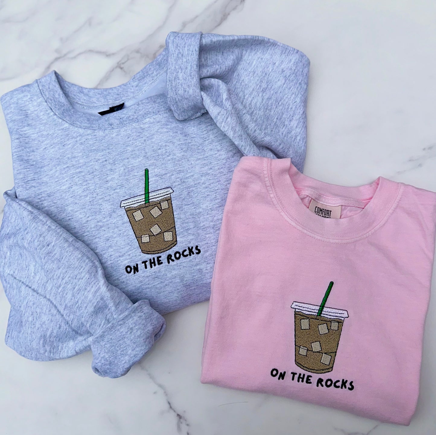 On The Rocks Embroidered Apparel (READ DESCRIPTION)