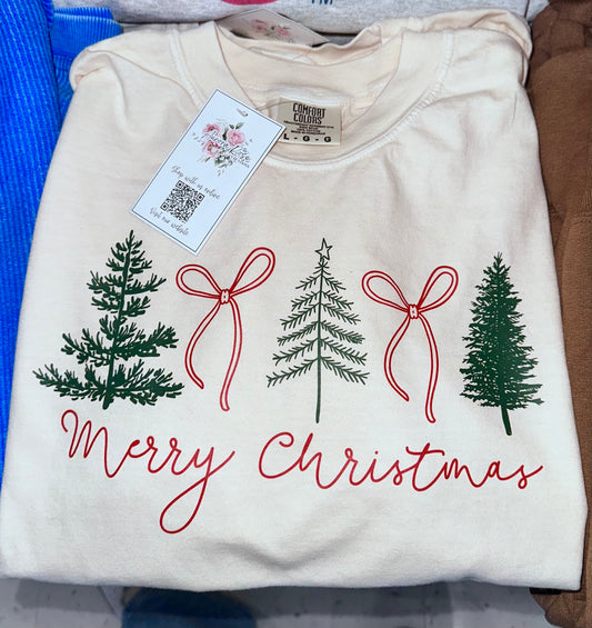 Merry Christmas Ivory DTF Apparel