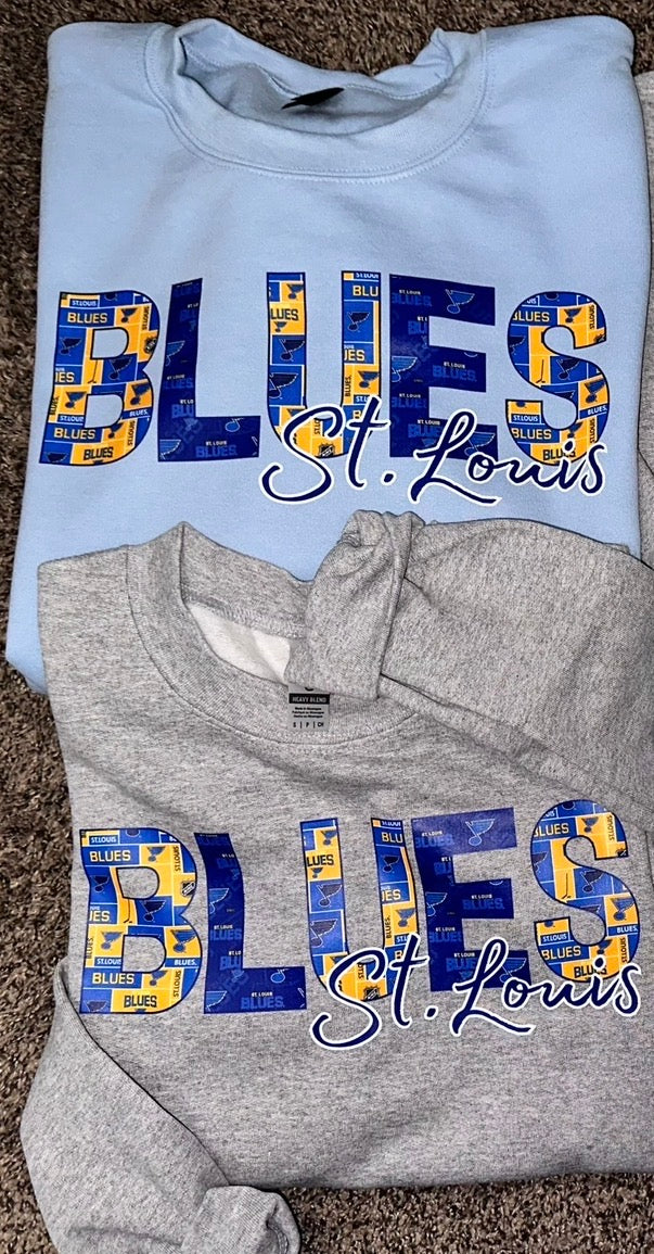 Blues Print DTF Apparel