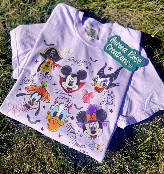 Halloween Character Signatures DTF Tee