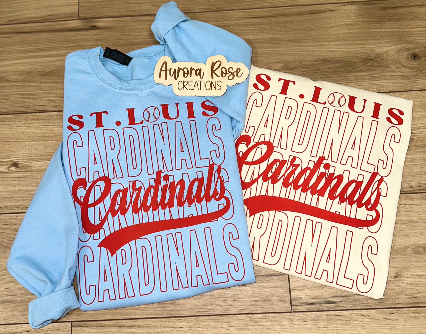 Stacked Cardinals DTF Apparel