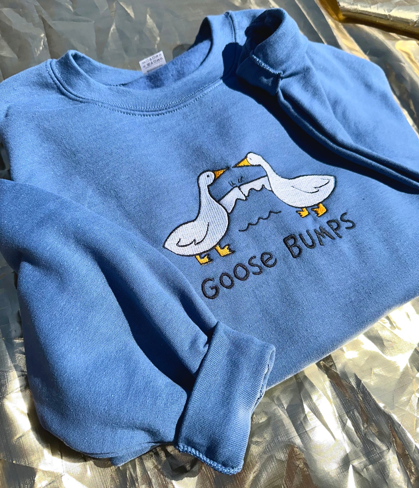 Embroidered Goose Bumps Sweatshirt