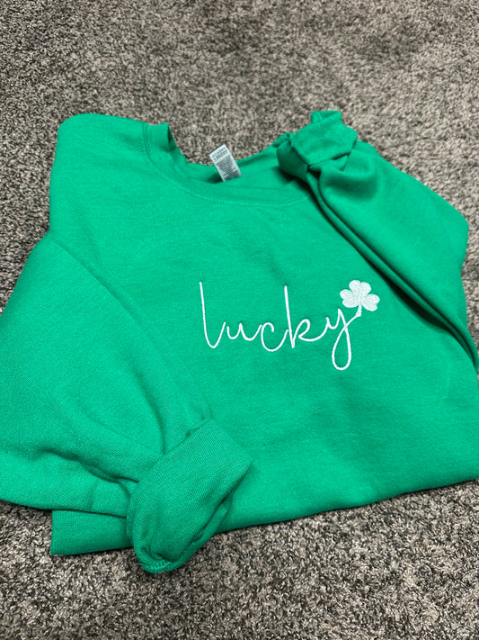 Lucky Embroidered Sweatshirt