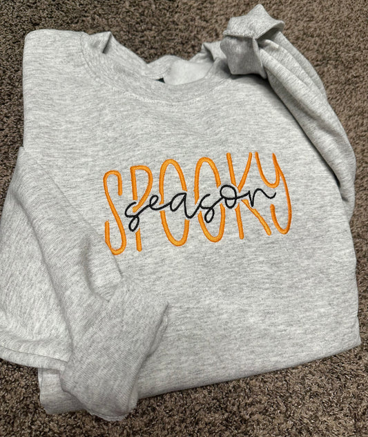 Spooky Season Embroidered Sweatshirt