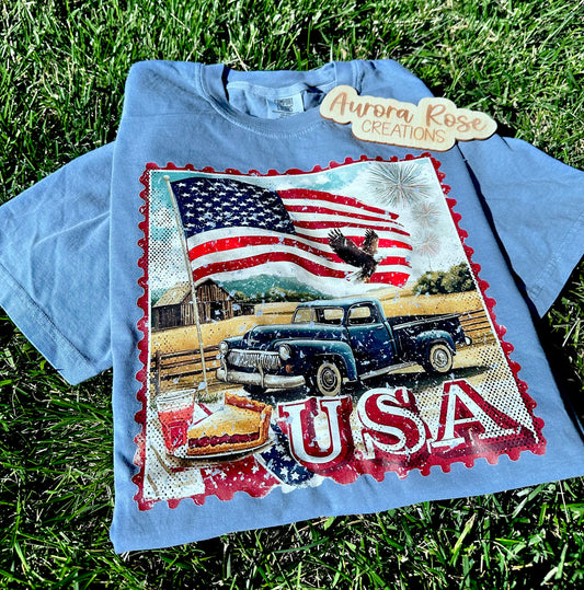 USA Stamp DTF Tee