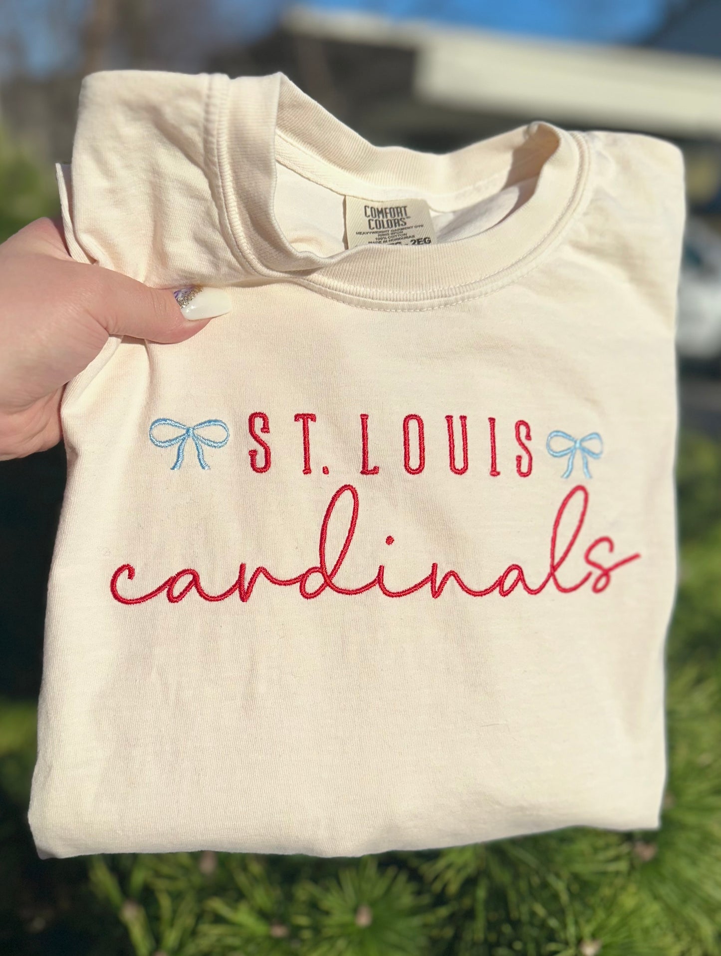 Coquette Cardinals Embroidered Apparel