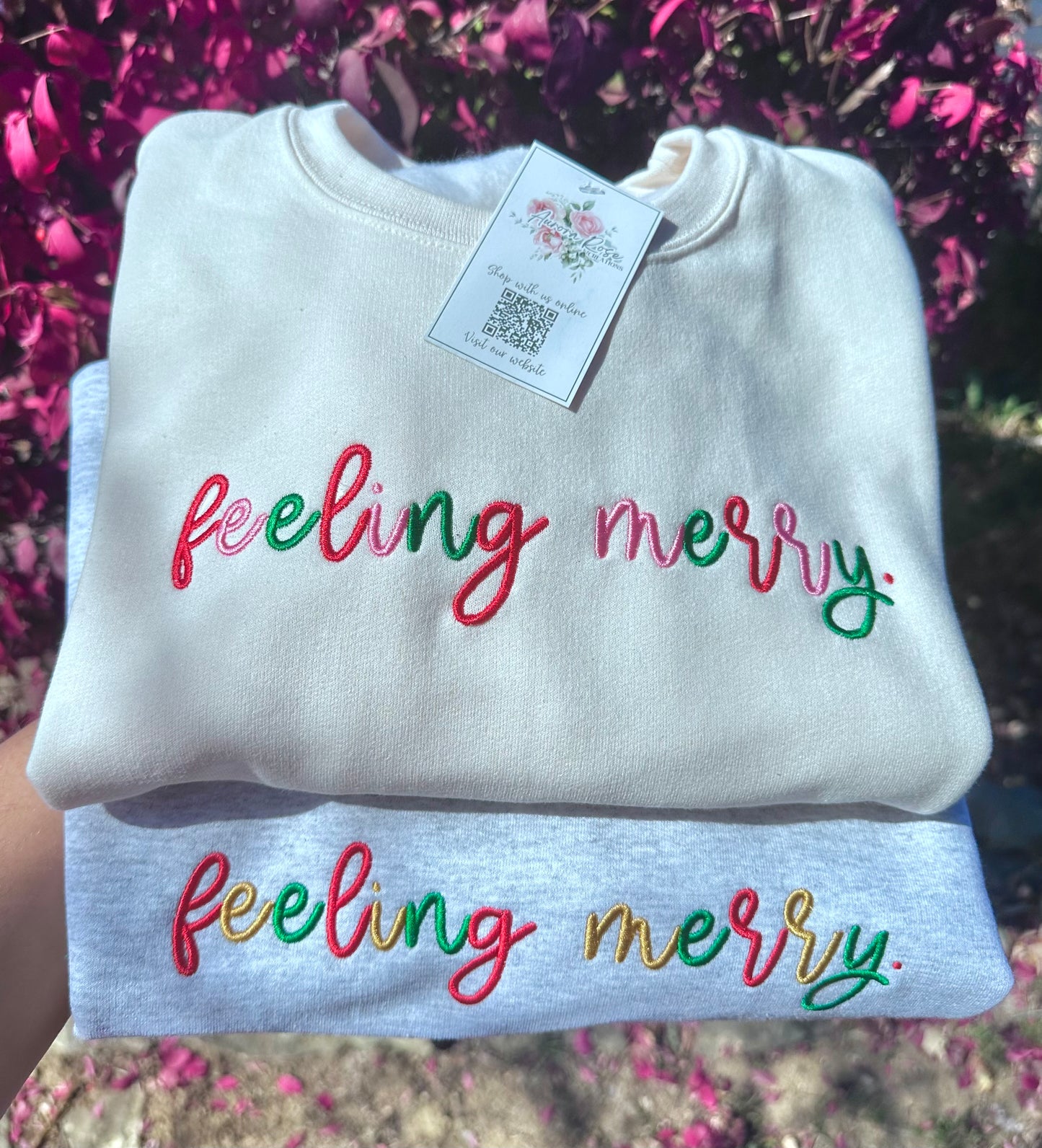 Feeling Merry Embroidered Sweatshirt