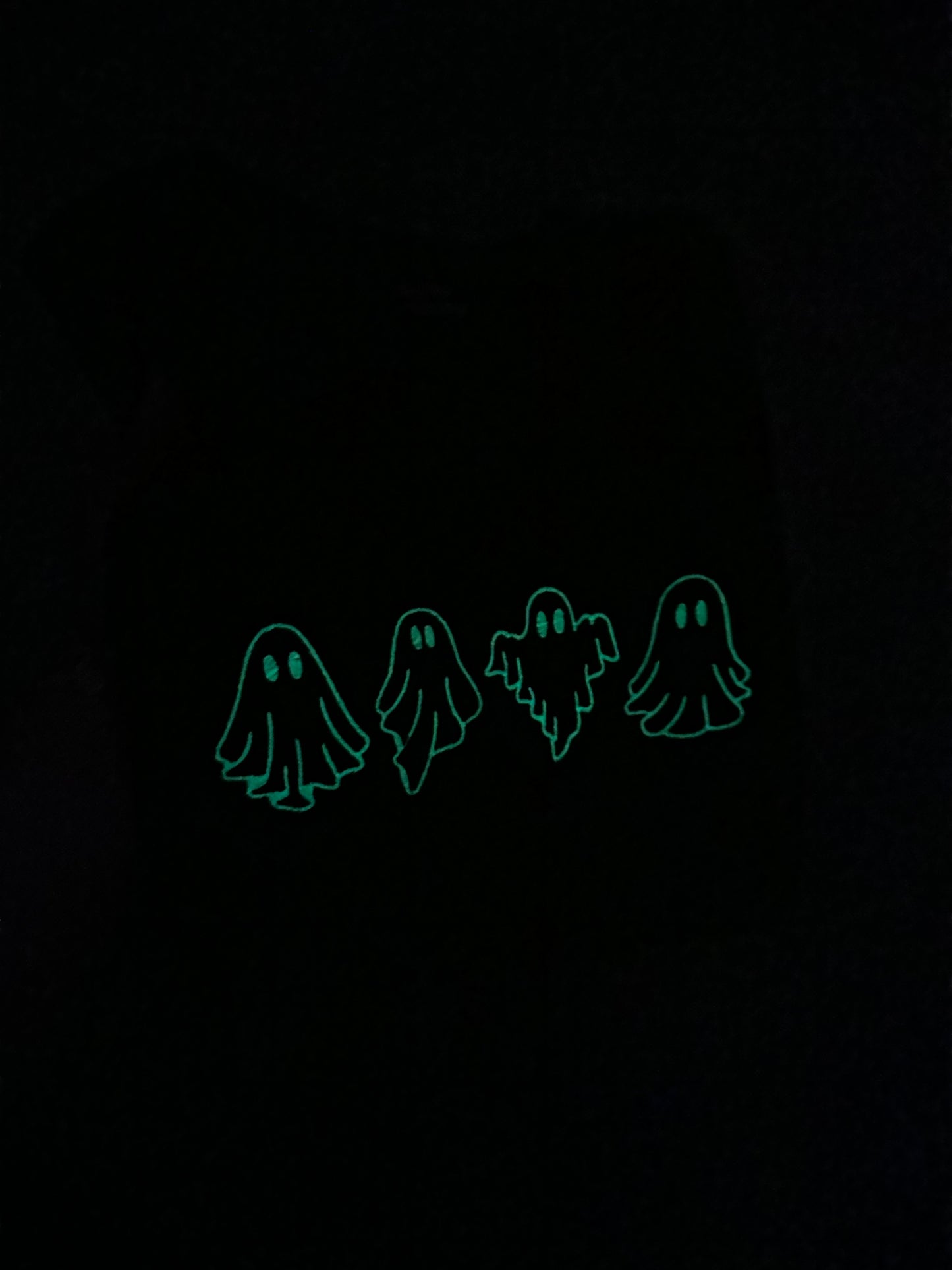 Glow in the Dark Embroidered Ghost Sweatshirt