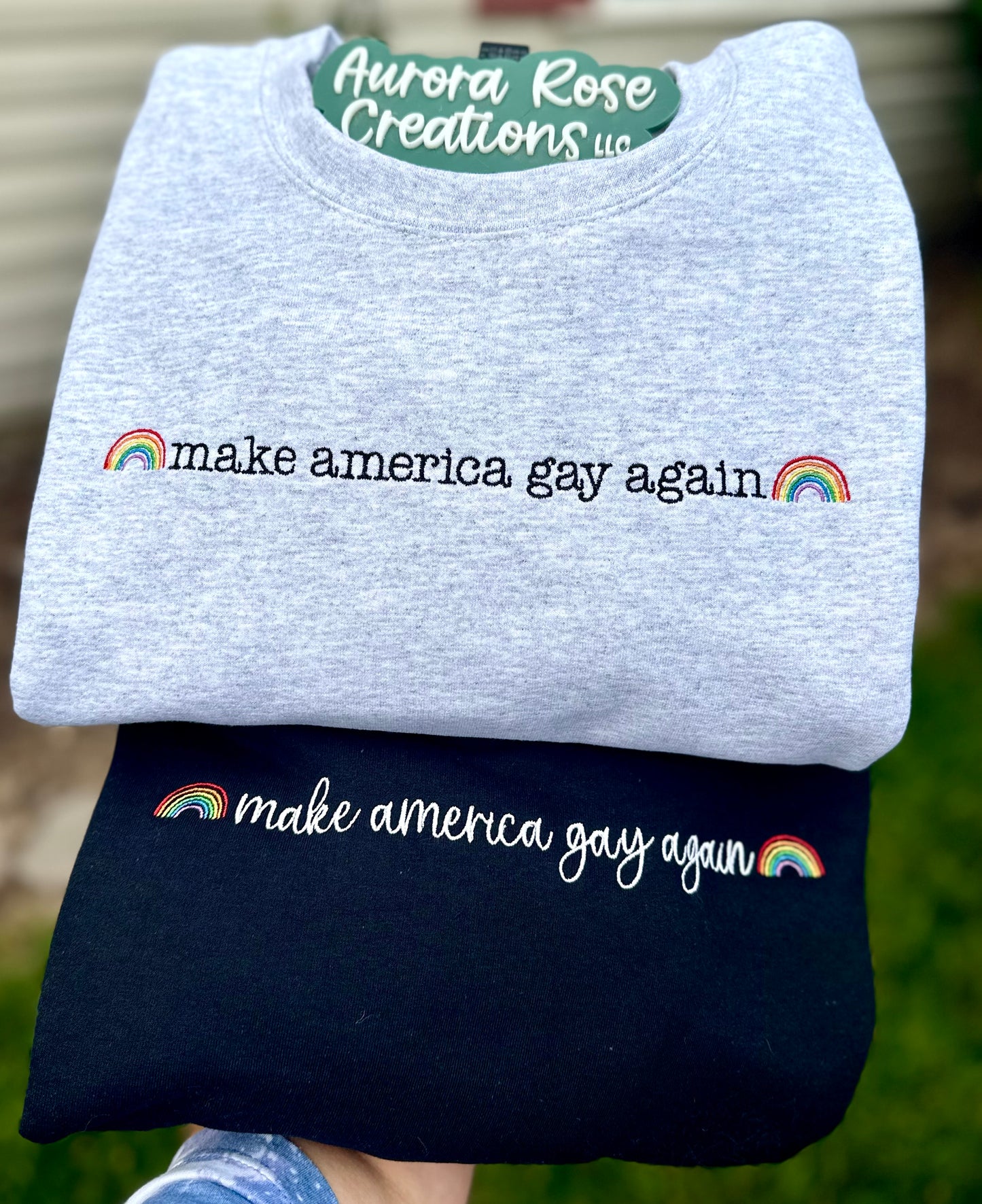 Make America Gay Again Embroidered Apparel