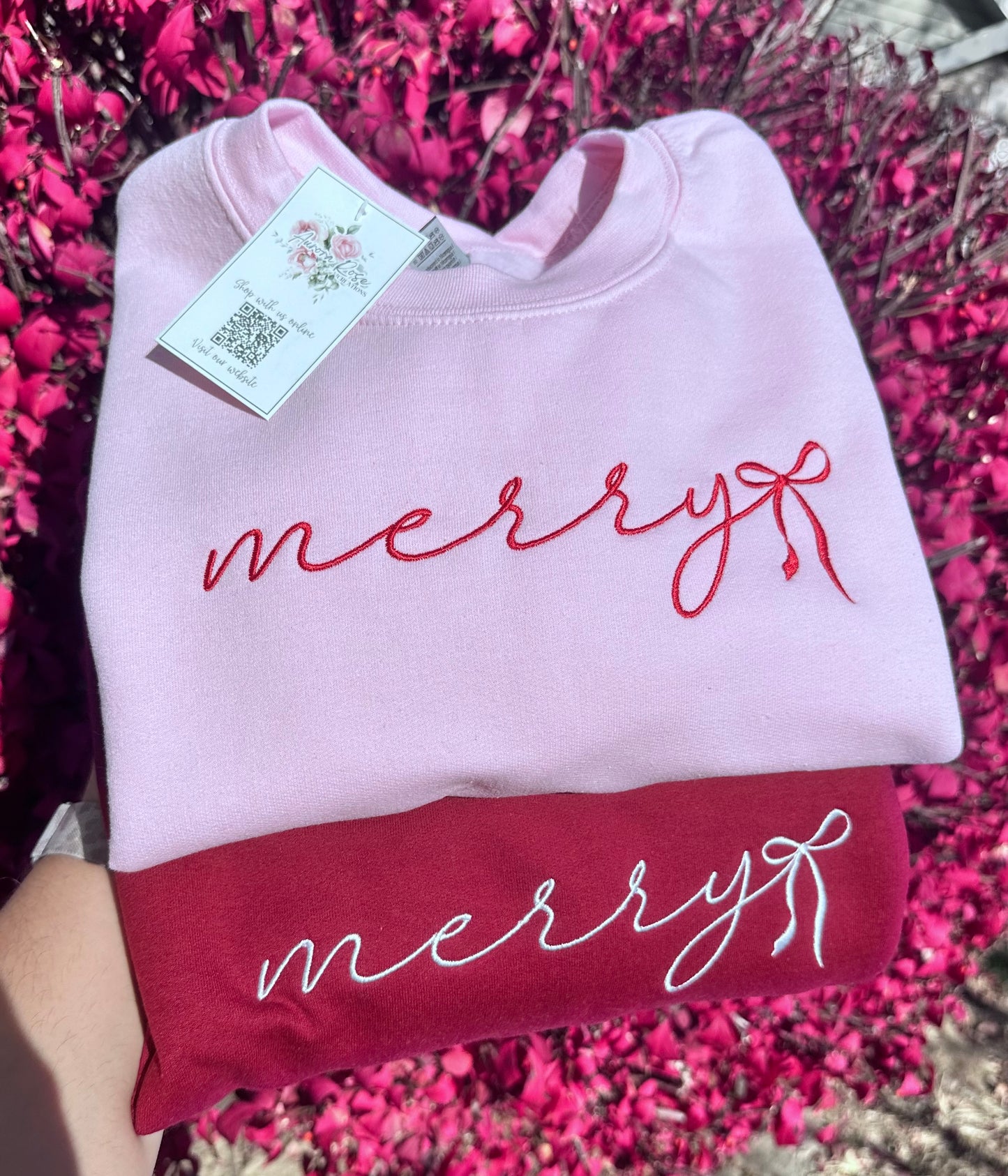Coquette Merry Embroidered Sweatshirt