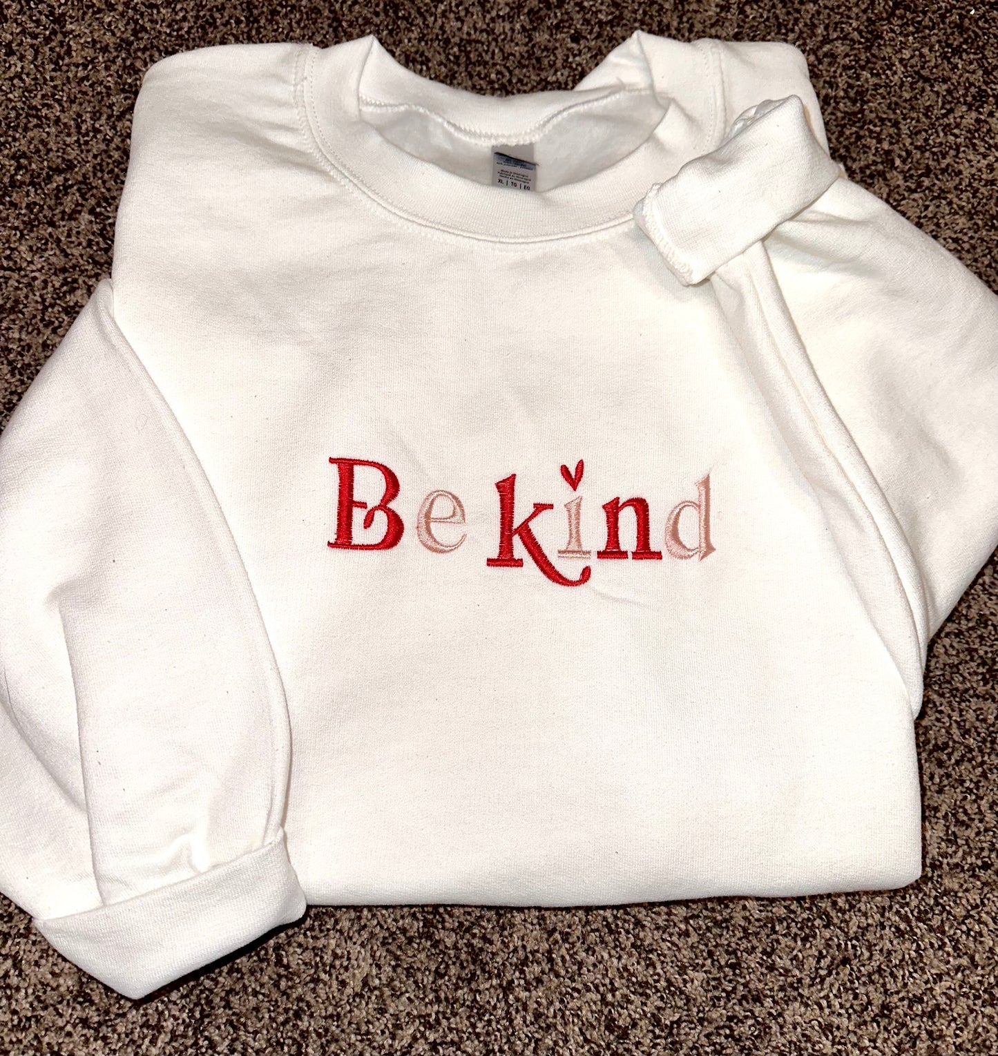 Be Kind Embroidered Sweatshirt