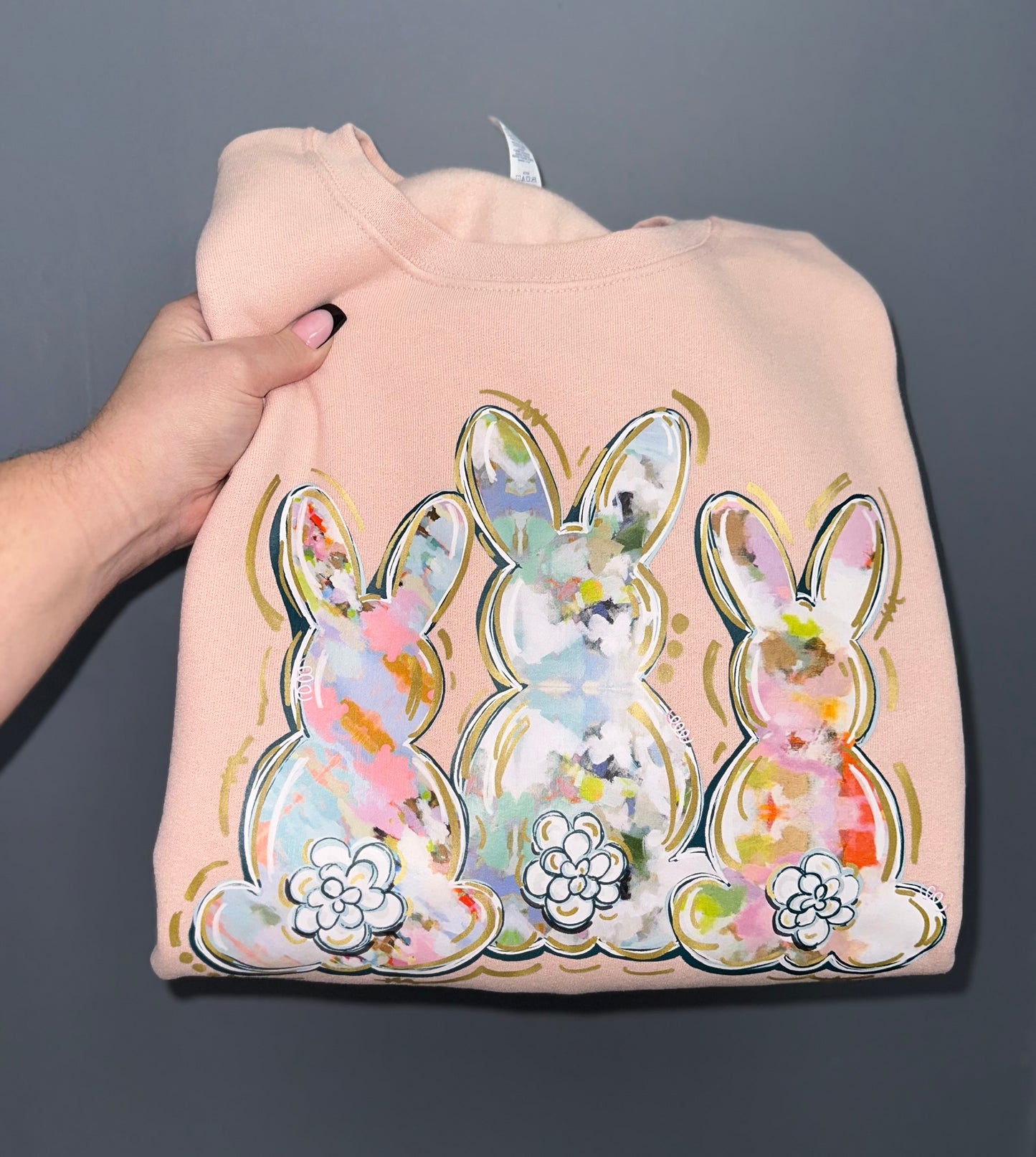 Watercolor Bunnies DTF Sweatshirt