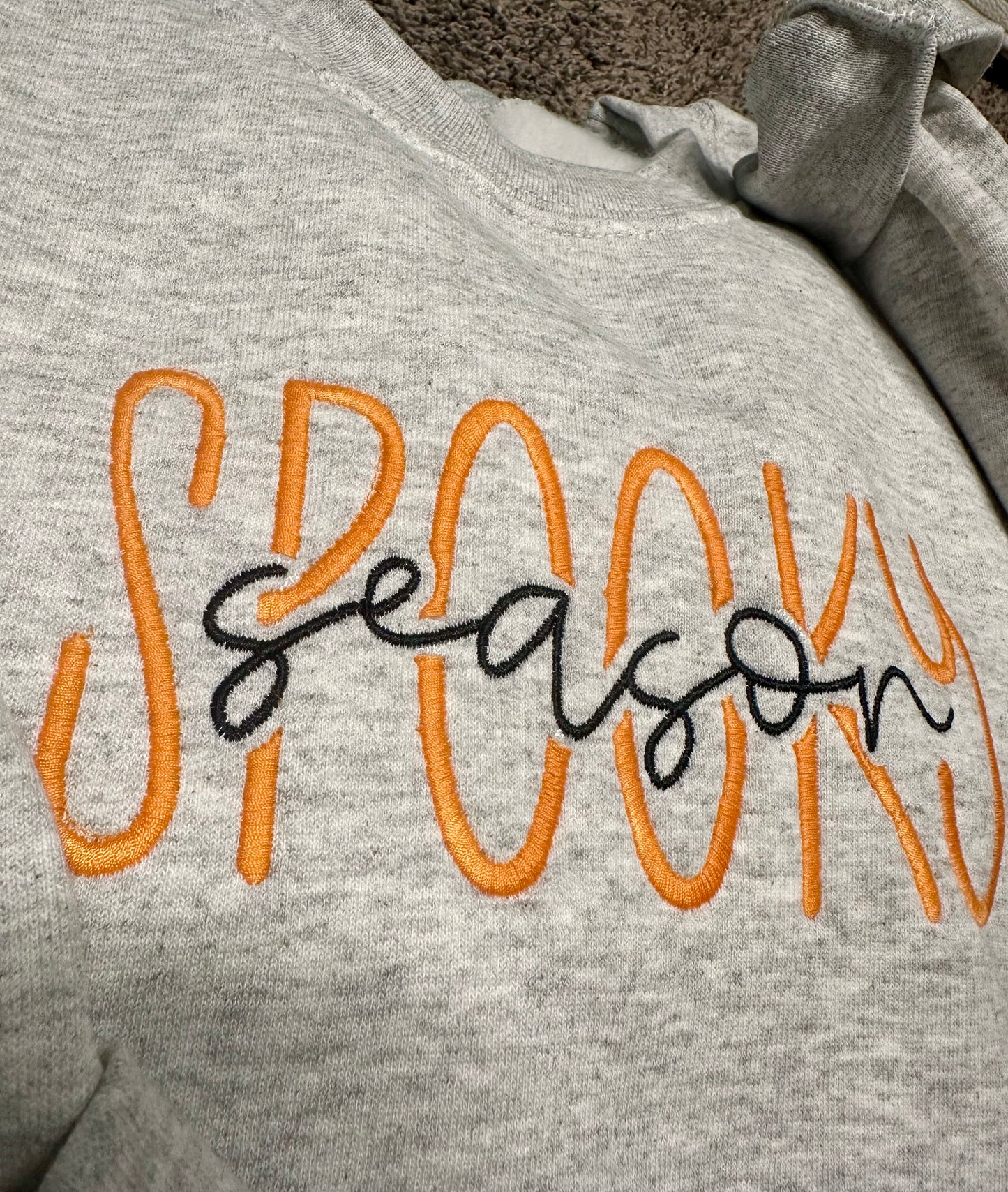 Spooky Season Embroidered Sweatshirt