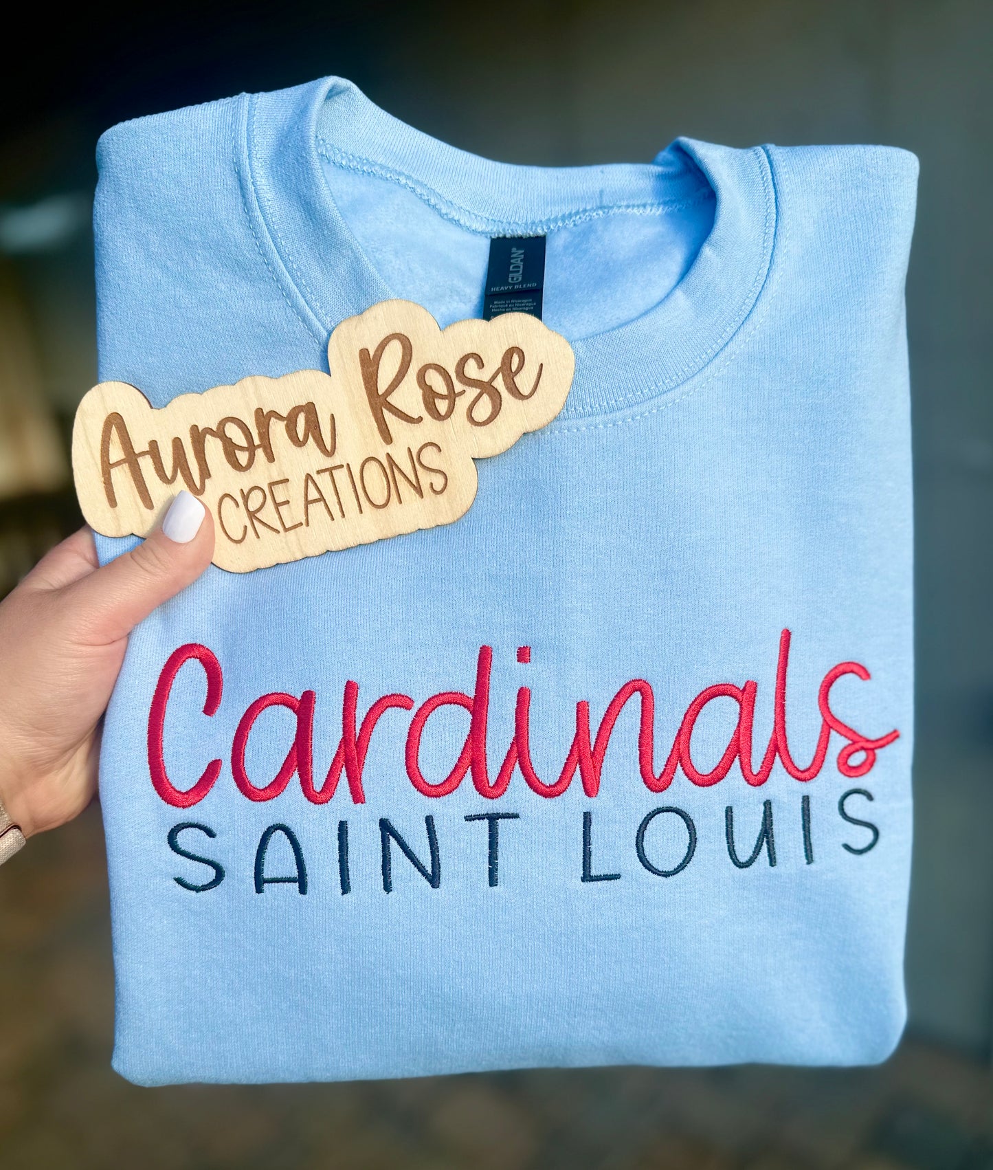 Saint Louis Cards Embroidered Sweatshirt