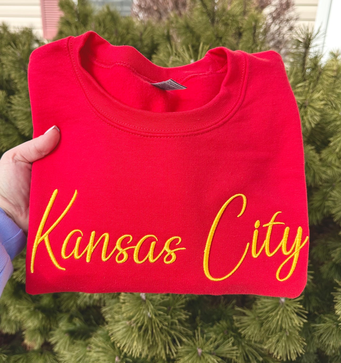 Kansas City 3D Puff Embroidered Sweatshirt
