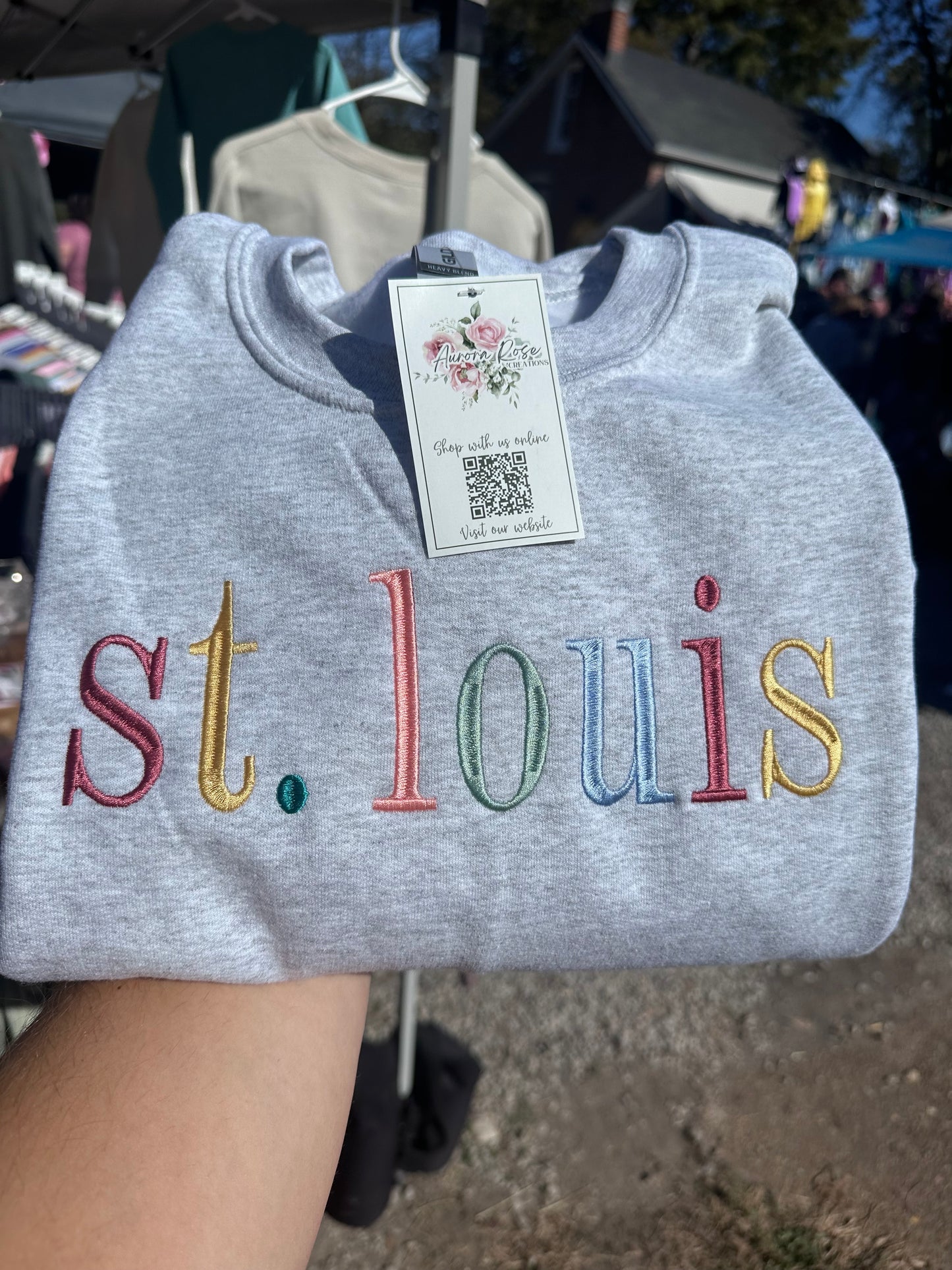 Pastel St. Louis Embroidered Sweatshirt