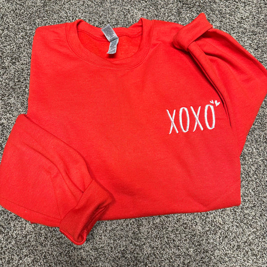 XOXO Embroidered Sweatshirt