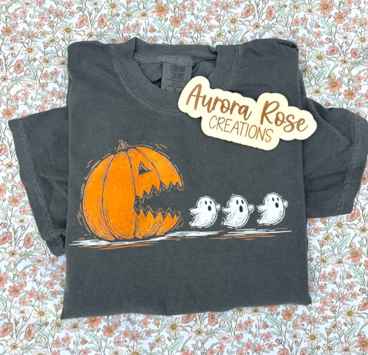 Pac Man Pumpkin DTF Apparel