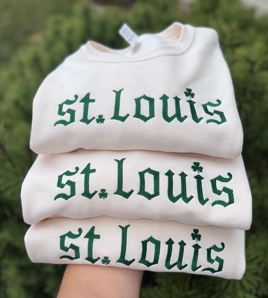 Saint Patty’s STL Embroidered Sweatshirt