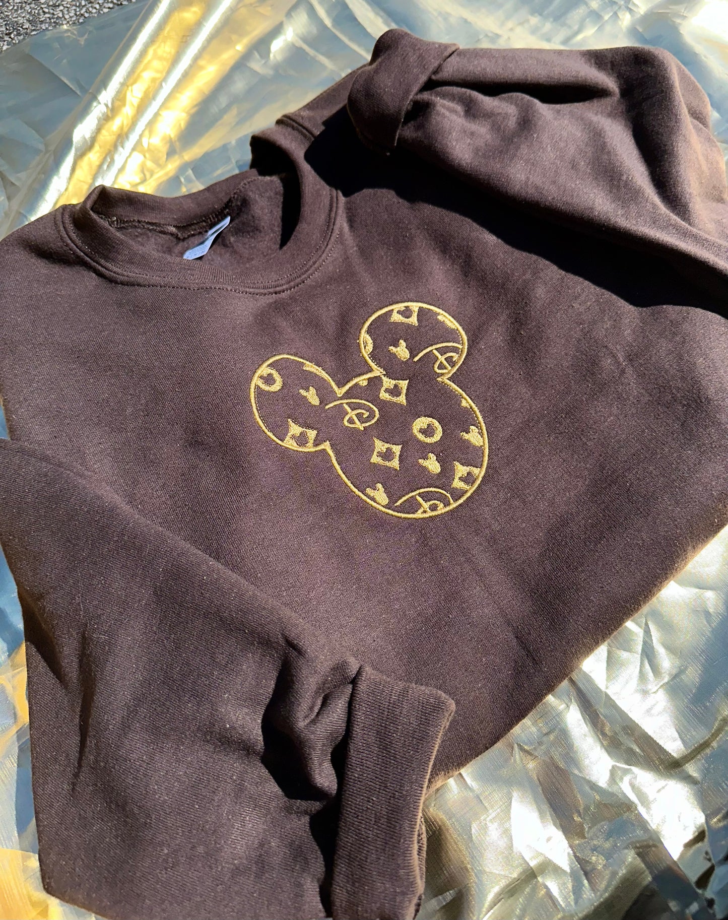 Embroidered Designer Mouse Sweatshirt