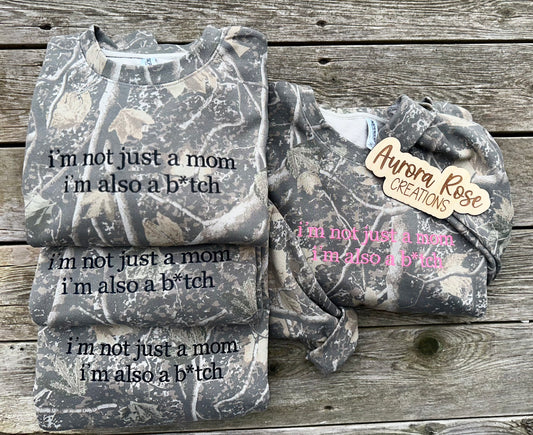 Embroidered Camo Sweatshirts - Simple Text