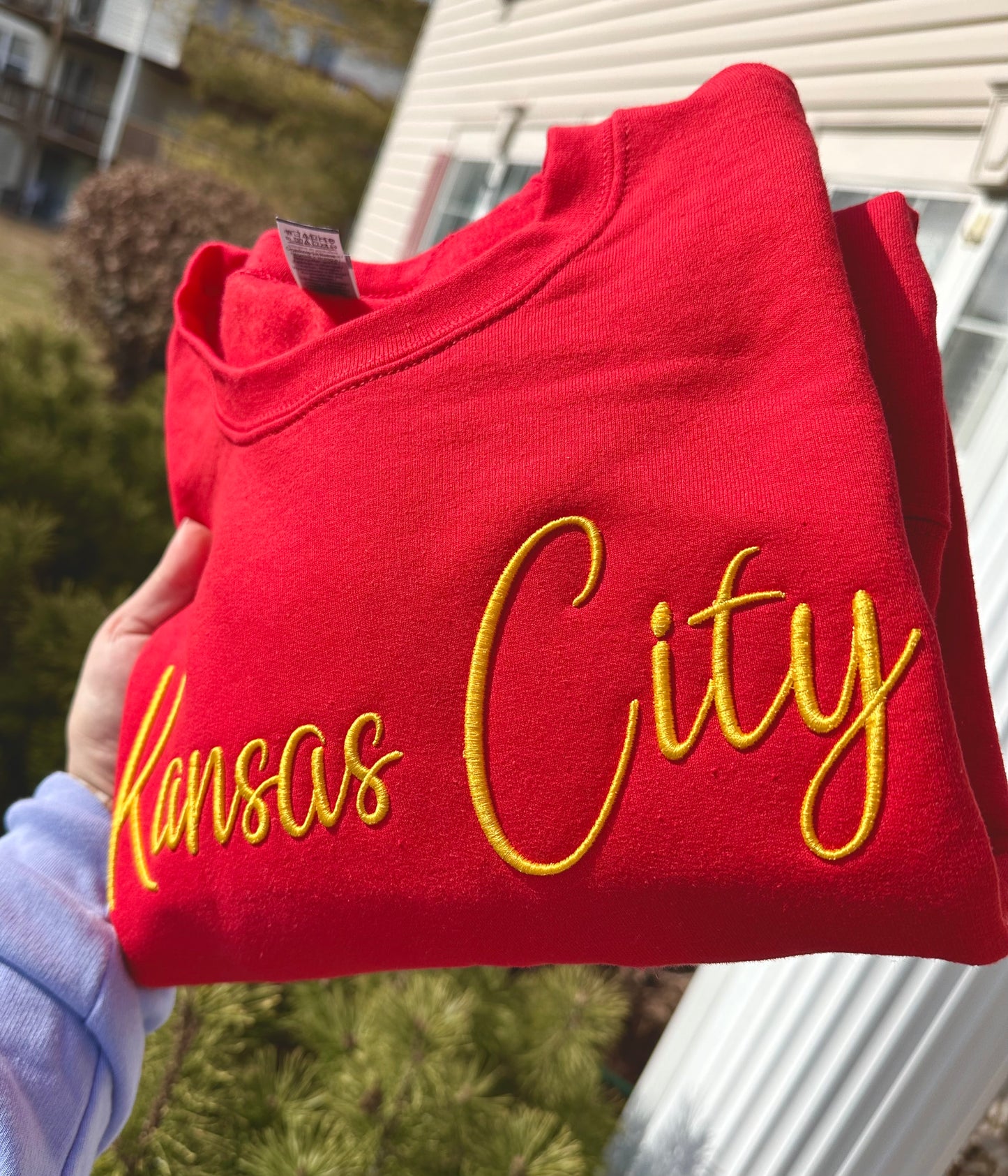 Kansas City 3D Puff Embroidered Sweatshirt