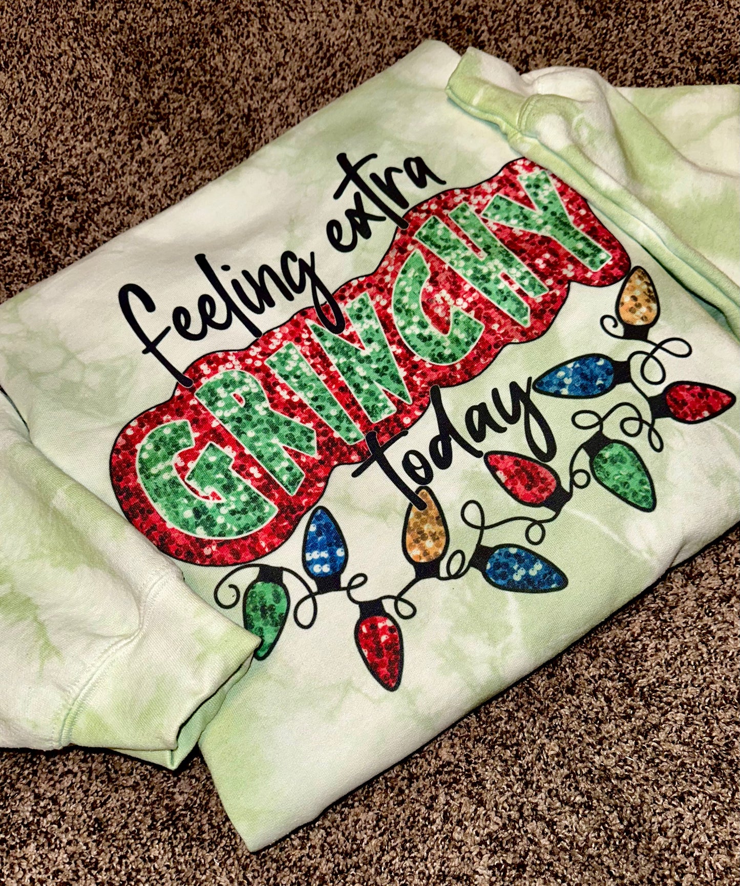 Bling Extra Grinchy - tie dye