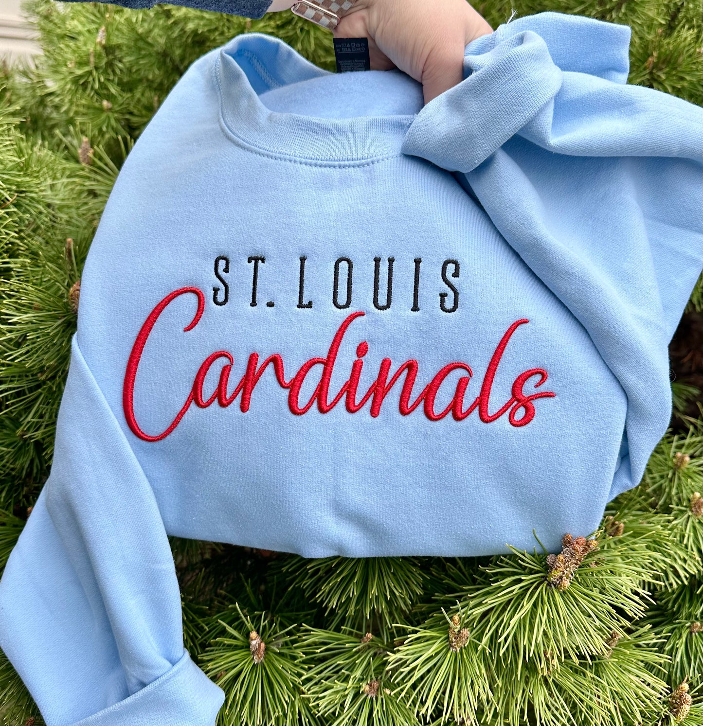 3D Puff Embroidered St. Louis Cards Sweatshirt