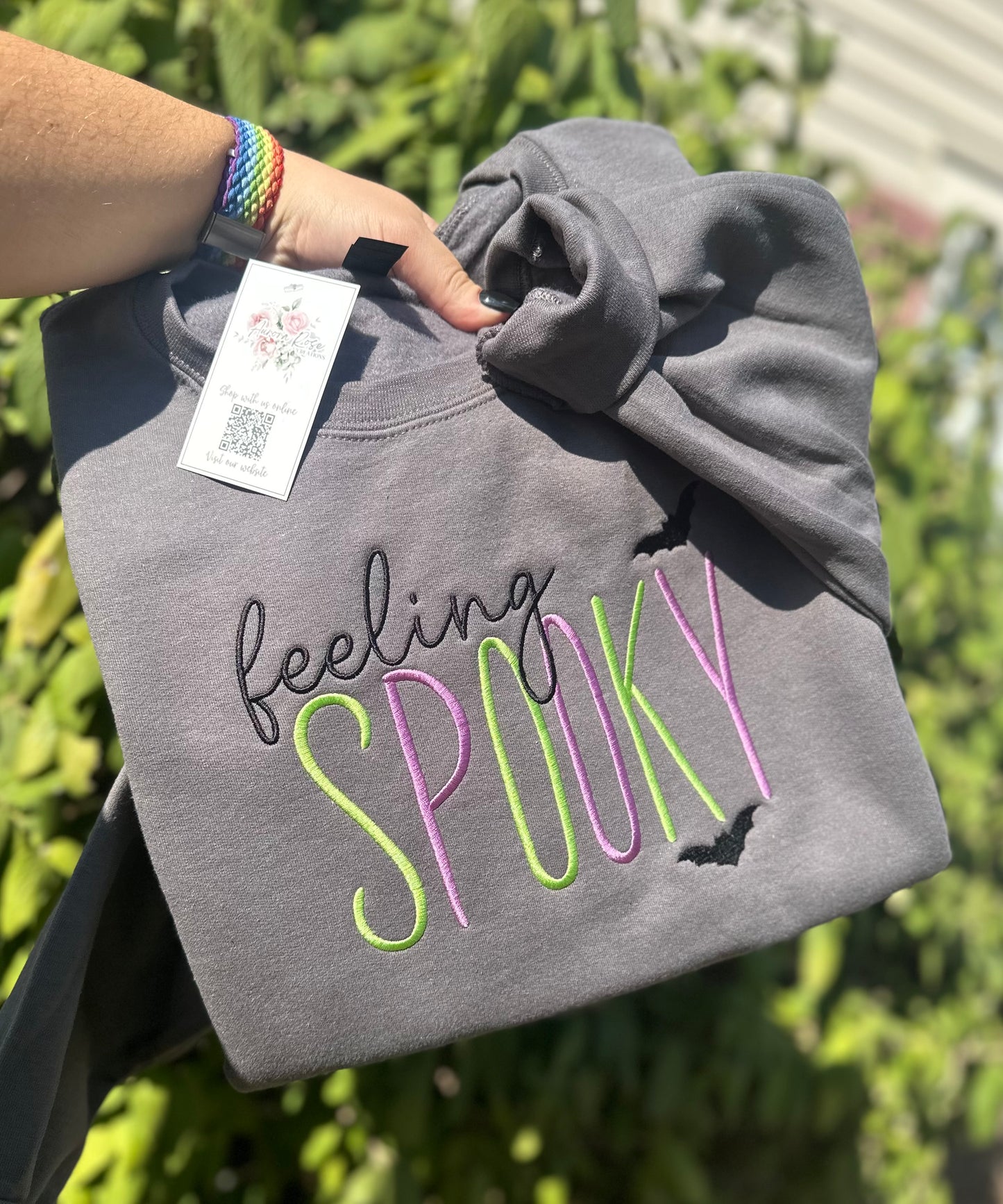 Feeling Spooky Embroidered Sweatshirt