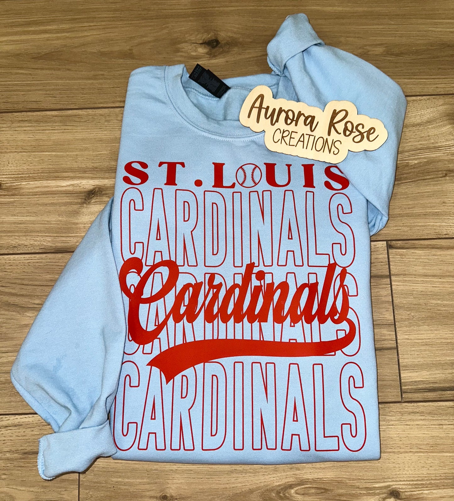 Stacked Cardinals DTF Apparel