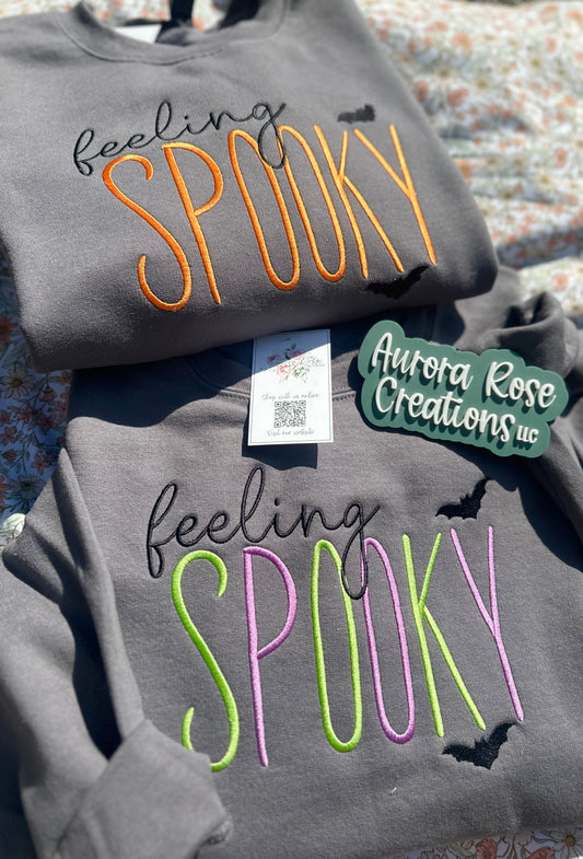Feeling Spooky Embroidered Sweatshirt