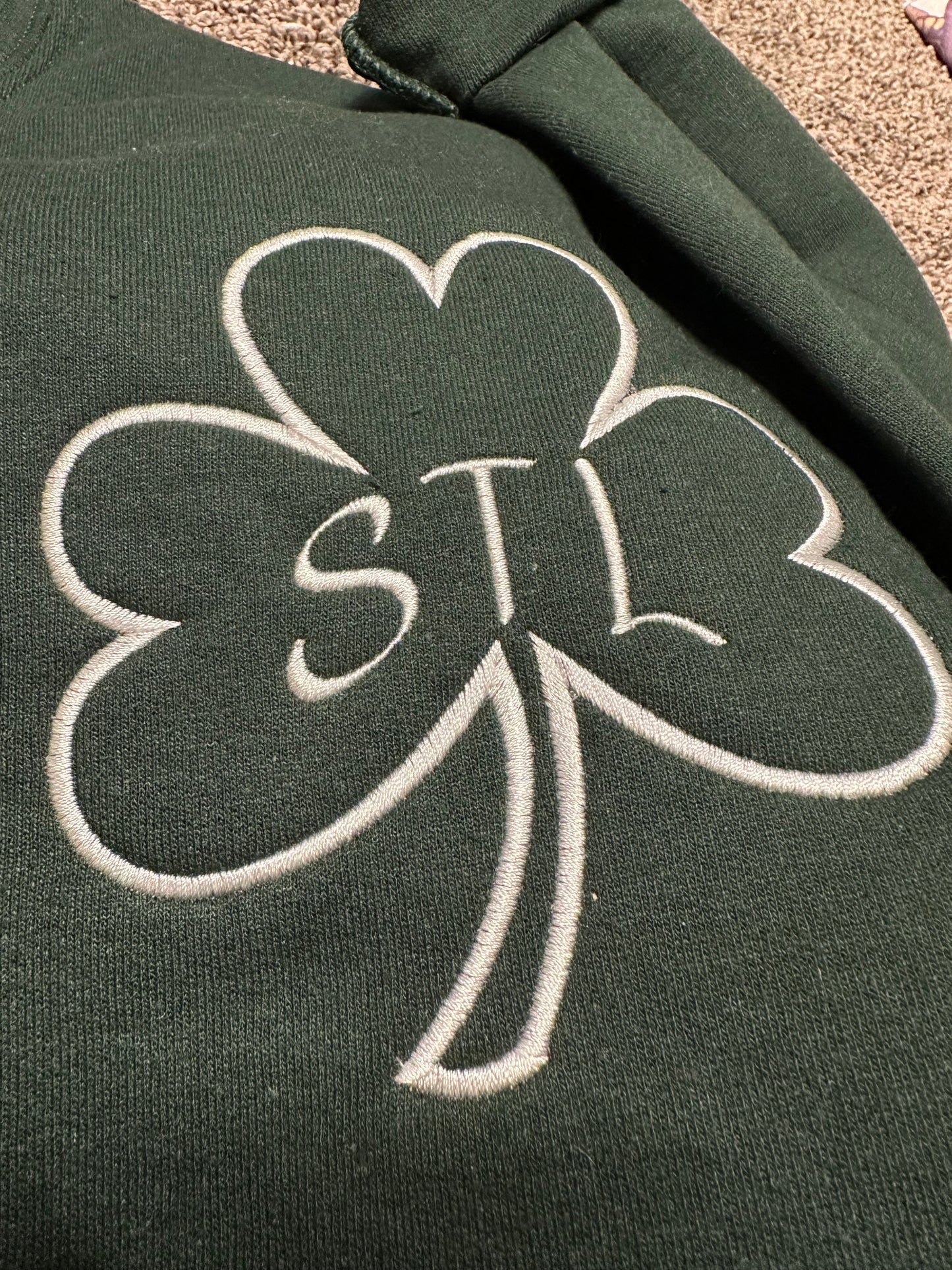 Embroidered STL Shamrock Sweatshirt